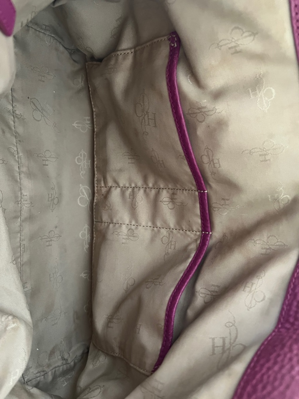 Cole Haan Pebbled Leather Shoulder Bag in Berry - Picture 6 of 11